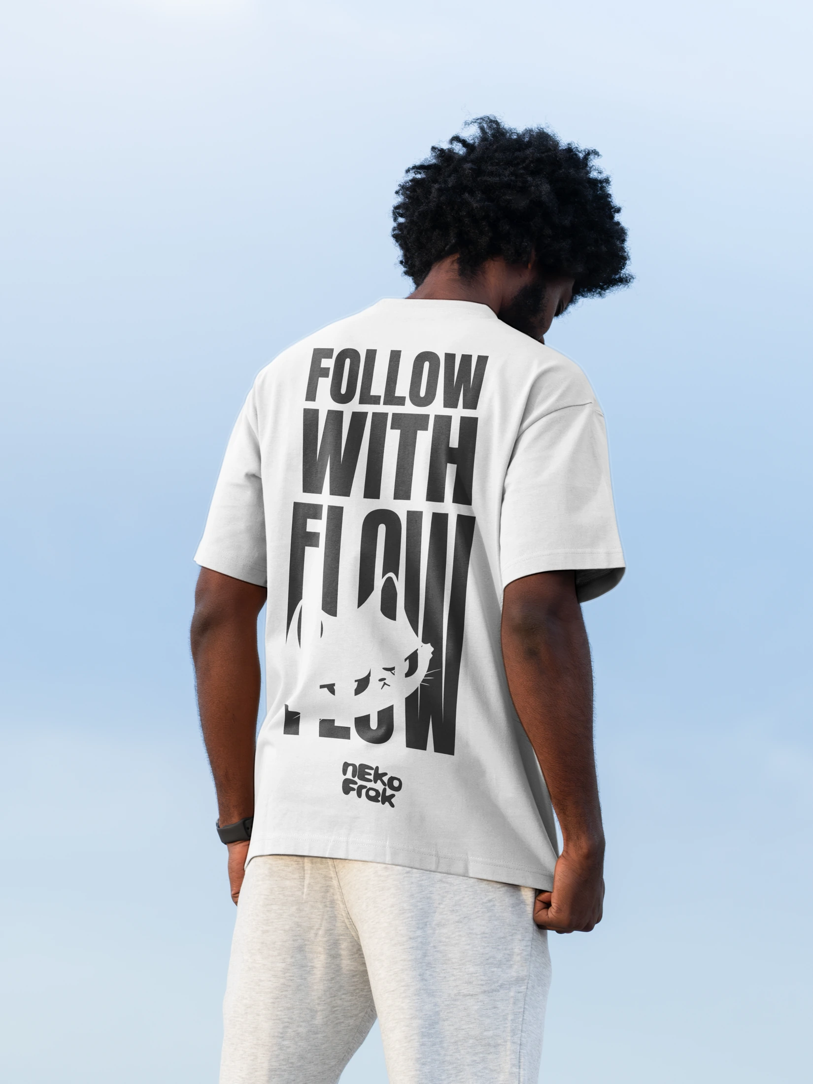Nekofrek Follow With Flow tee